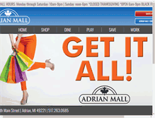 Tablet Screenshot of adrianmall.com